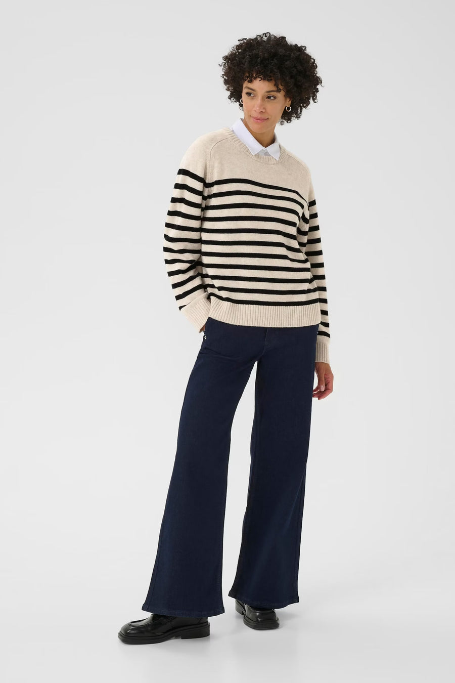 Part Two - Niaka pullover - Sort/hvid