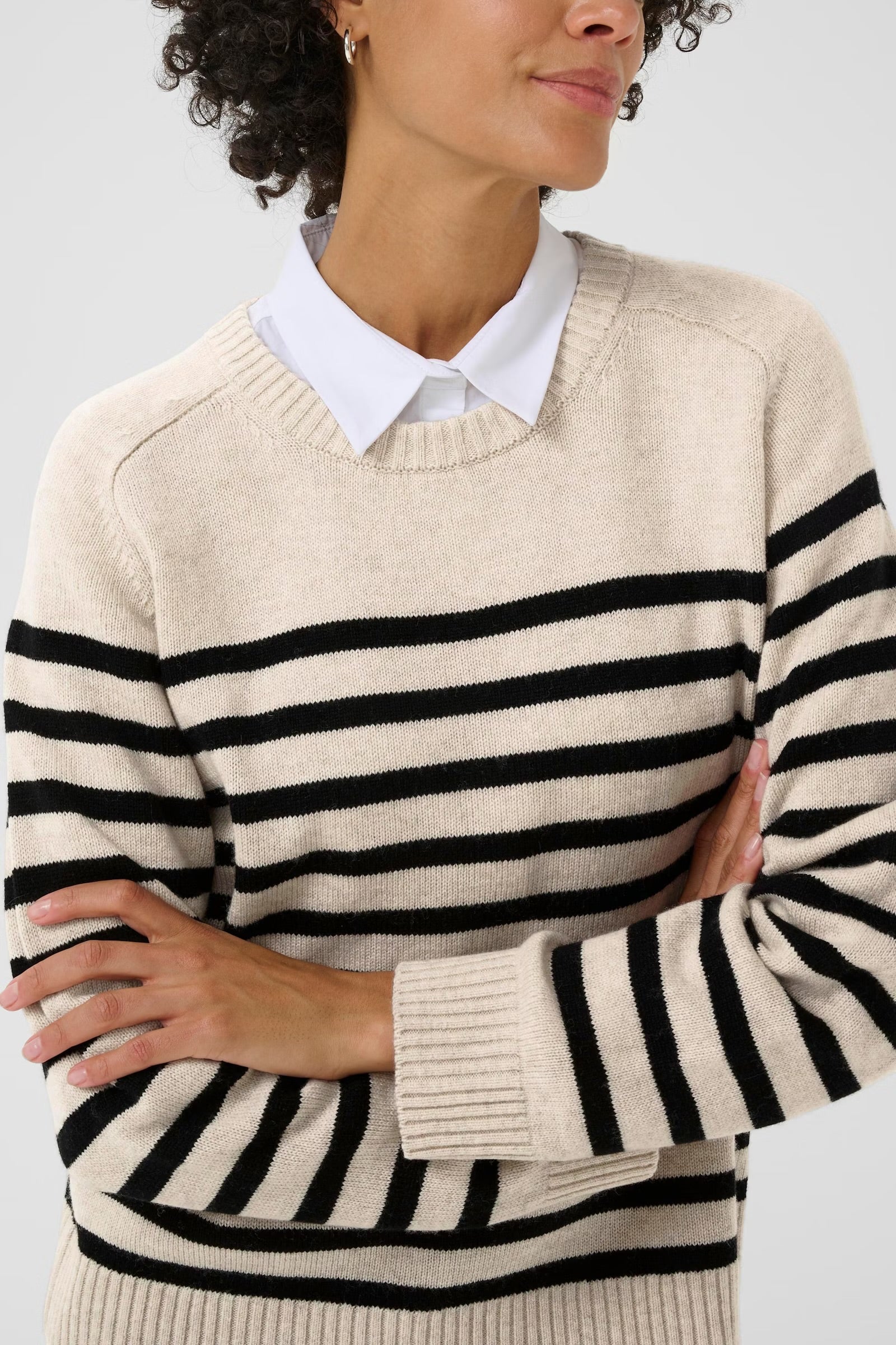 Part Two - Niaka pullover - Sort/hvid