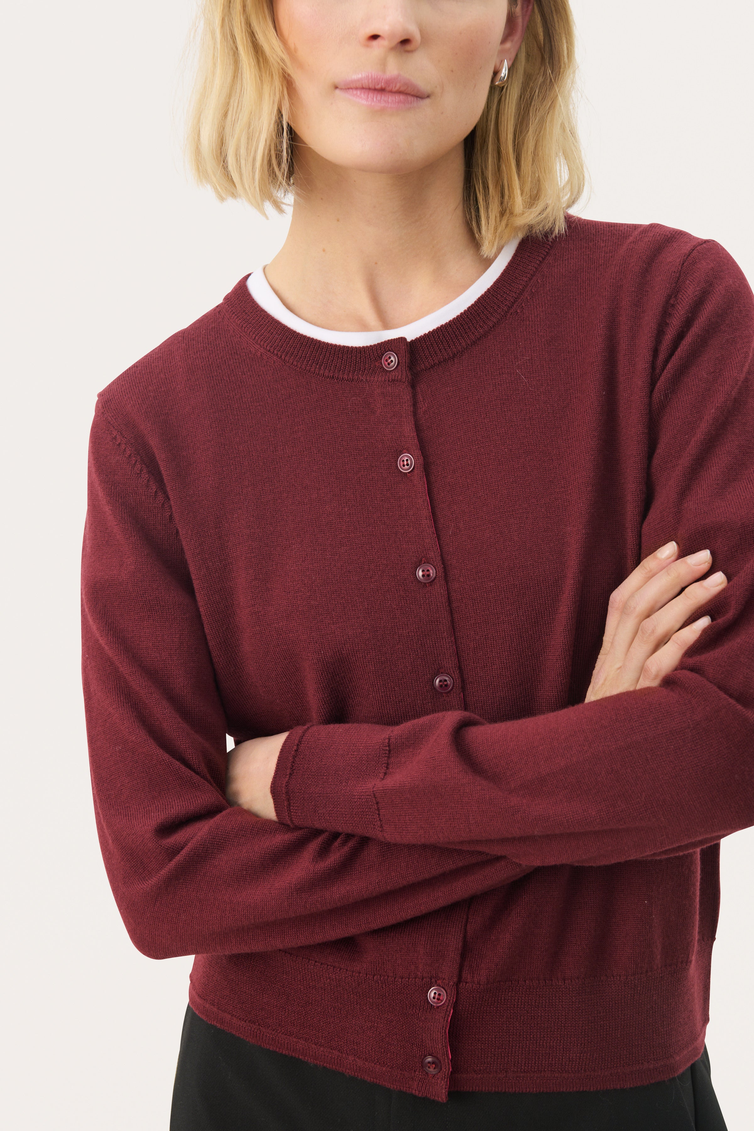 Part Two - Noelani Cardigan - Tawny Port