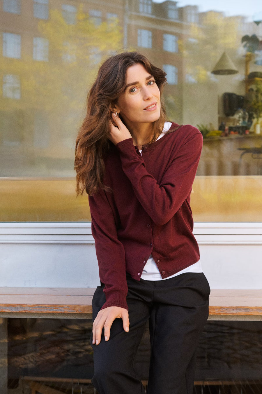 Part Two - Noelani Cardigan - Tawny Port