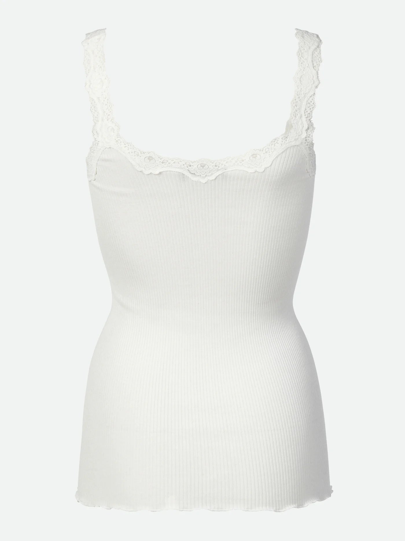 Babette silk deep back - white