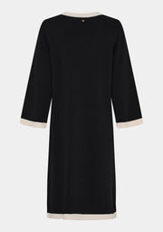 Isay - Jena knit dress - black/cream