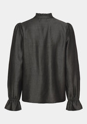 Isay - Ganja flounce shirt - Grey
