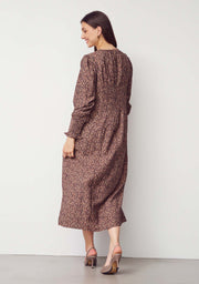 Isay - Ane smock dress - Wine flower