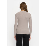 Soft Rebels - Fenja Stripe bluse - Coffee