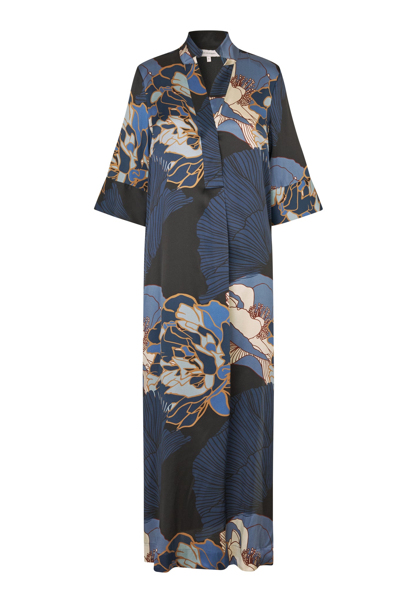 Dea Kudibal - Helga Kimono dress - Alepidia blue