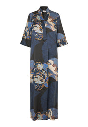 Dea Kudibal - Helga Kimono dress - Alepidia blue