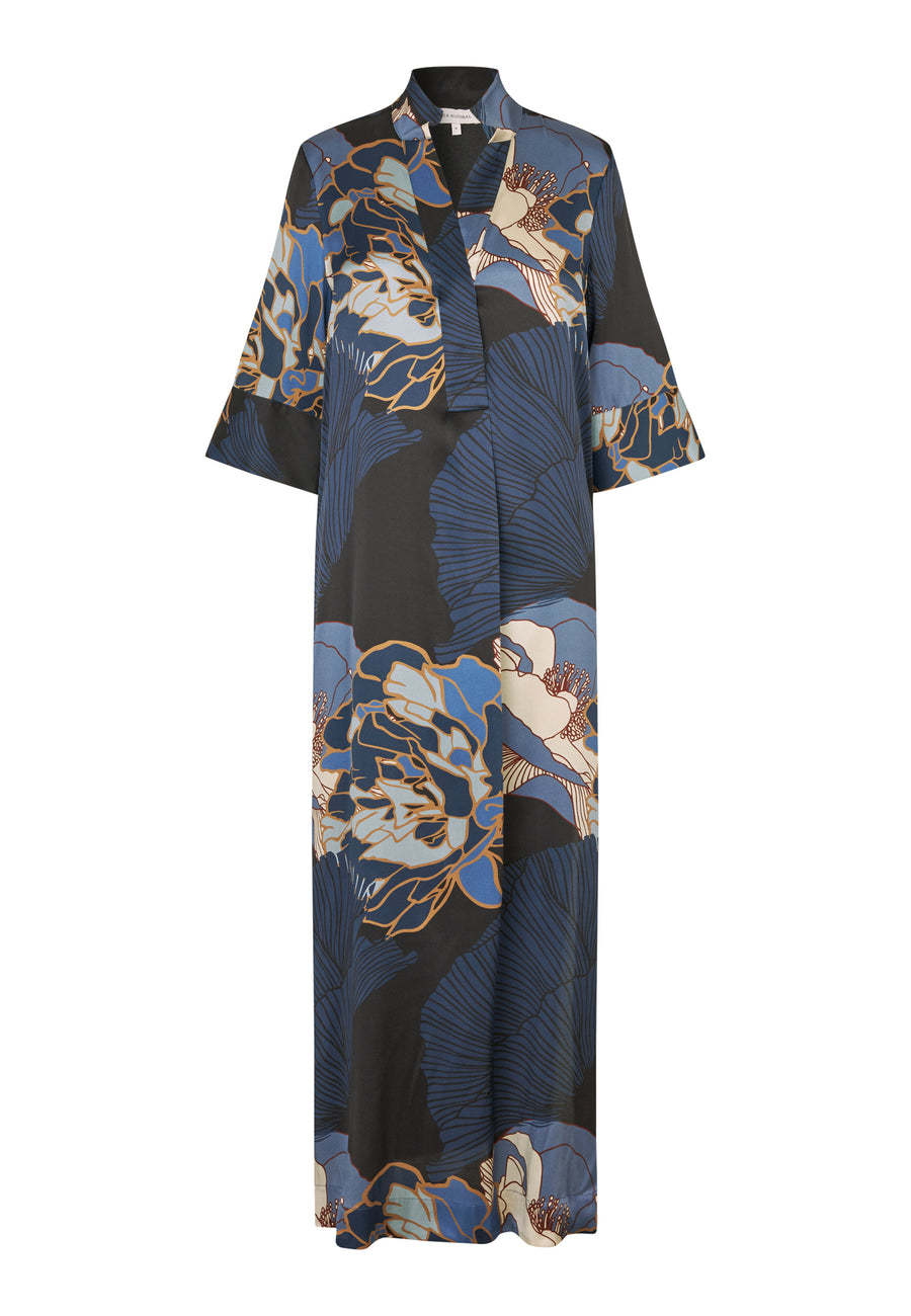 Dea Kudibal - Helga Kimono dress - Alepidia blue