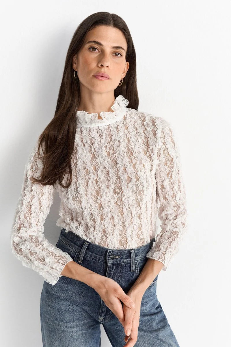 RIch&Royal - Lace Blouse - Pearl White