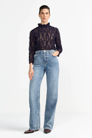 RIch&Royal - Lace Blouse - Midnight blue