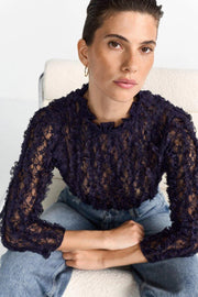 RIch&Royal - Lace Blouse - Midnight blue