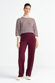 Rich&Royal - Wide pant - Ruby glow