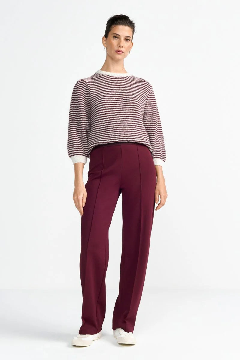 Rich&Royal - Wide pant - Ruby glow