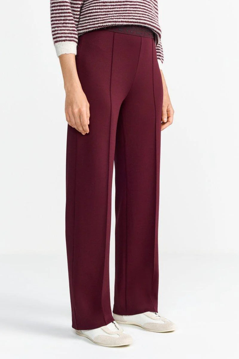 Rich&Royal - Wide pant - Ruby glow