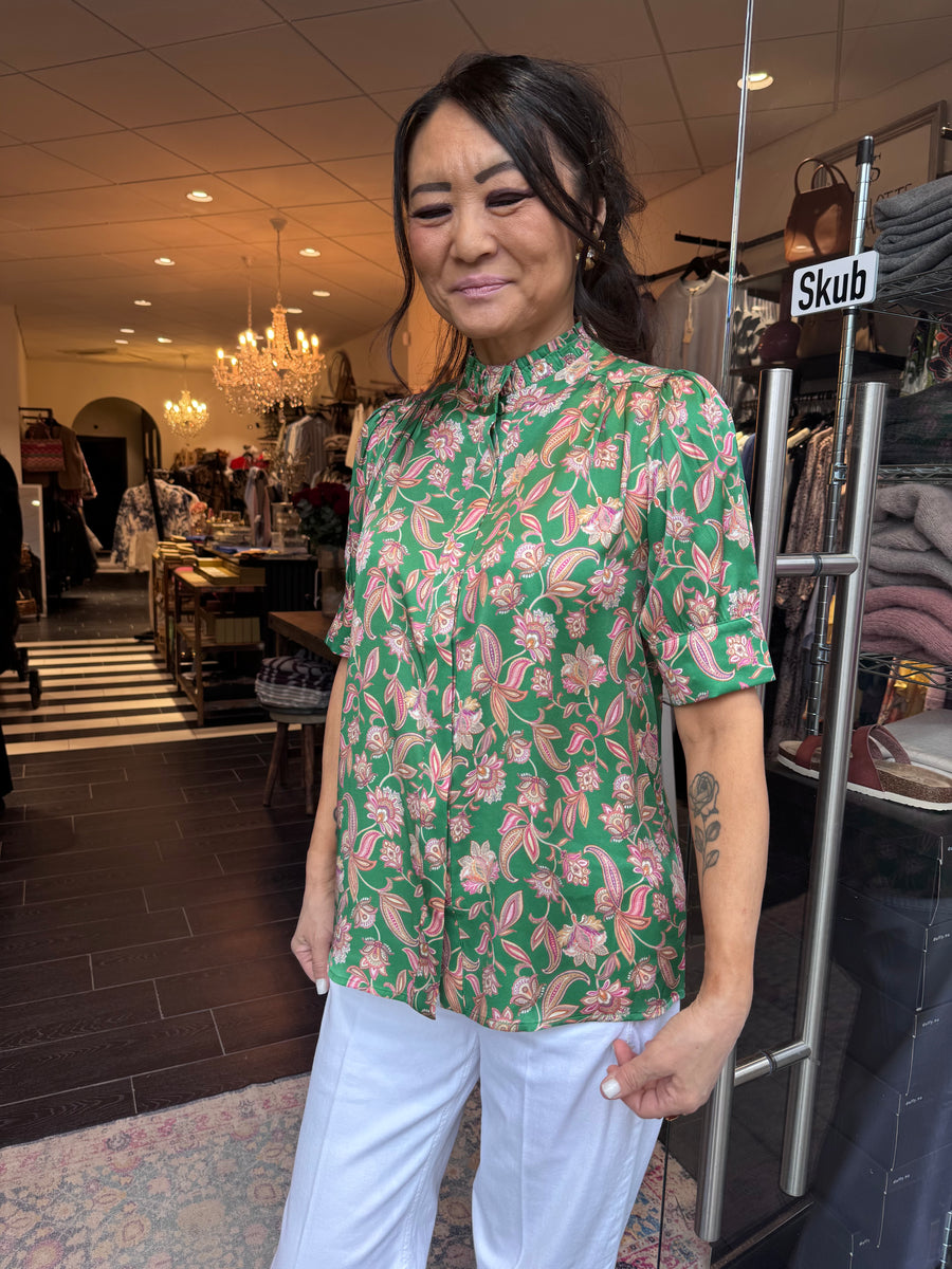 Dea Kudibal - Robertas shirt - Paisley green
