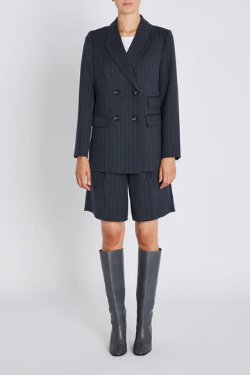 Bruuns Bazaar - Apricot Linda blazer - blue stripe