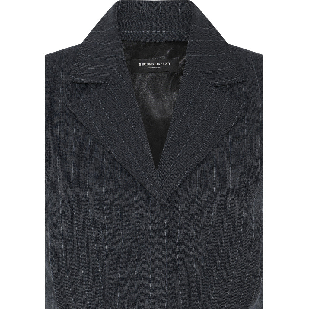 Brunns Bazaar - Apricot urwa waistcoat - Blue stripe