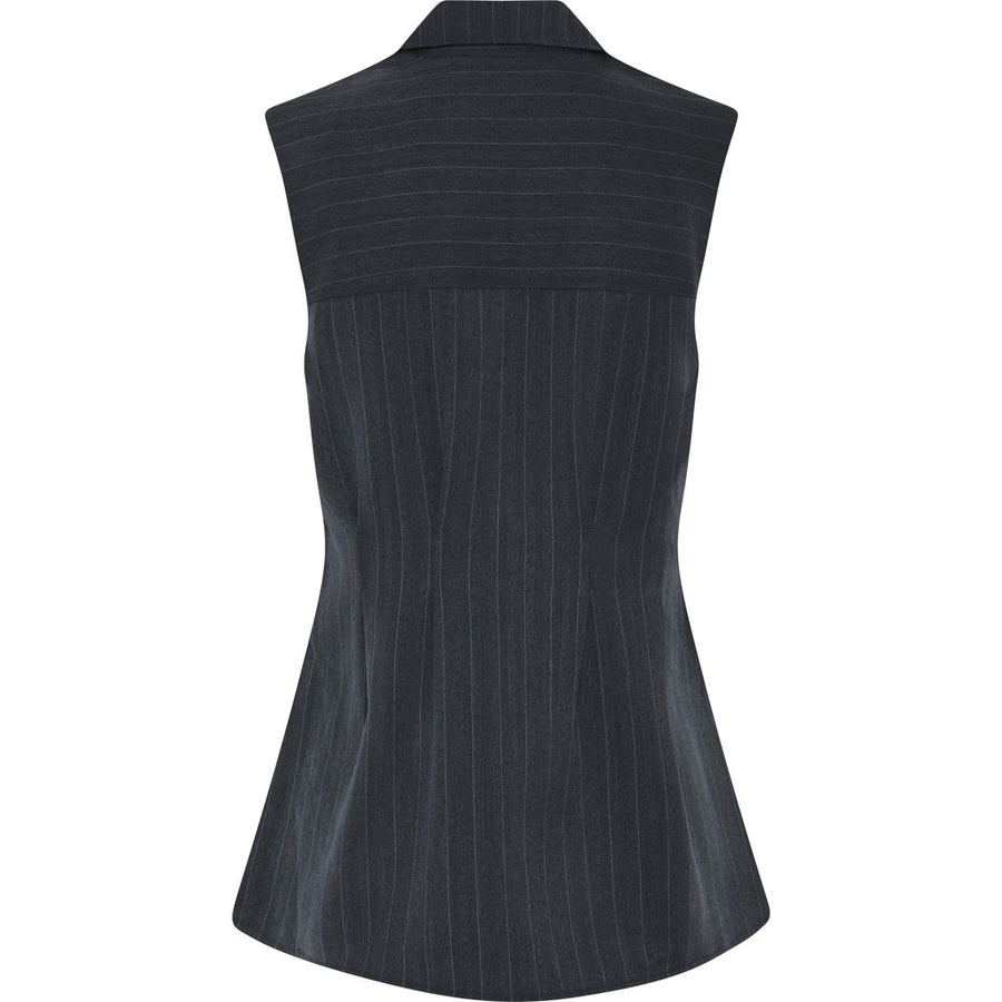 Brunns Bazaar - Apricot urwa waistcoat - Blue stripe