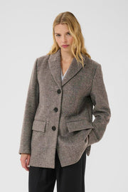 Part Two - Seline coat - Brown check