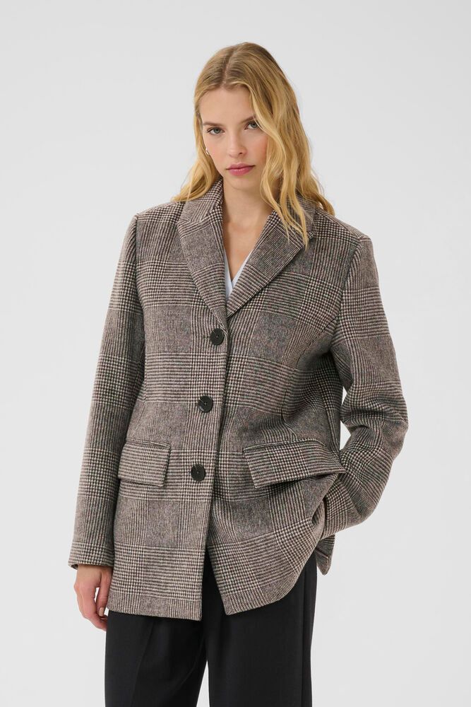 Part Two - Seline coat - Brown check