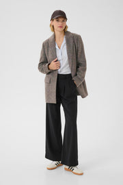 Part Two - Seline coat - Brown check