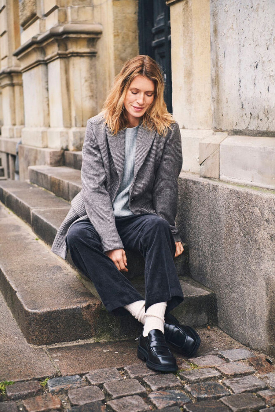 Part Two - Seline coat - Brown check