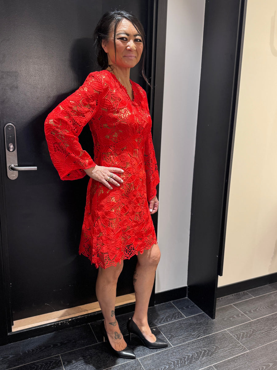 Bruuns Bazaar - Nypa toruna dress - True red