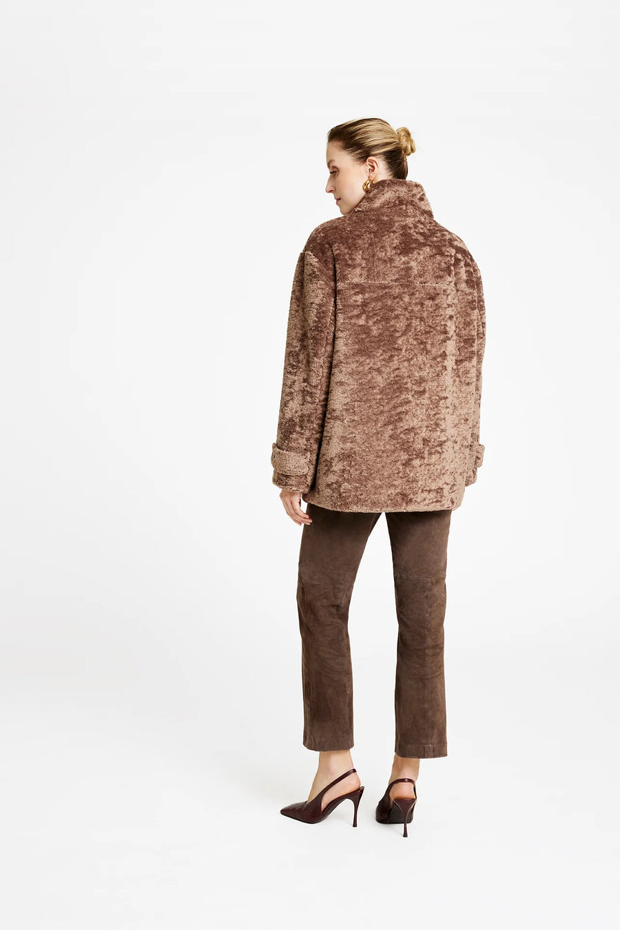 Gustav - Maddy fake fur coat - Leafless
