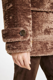 Gustav - Maddy fake fur coat - Leafless
