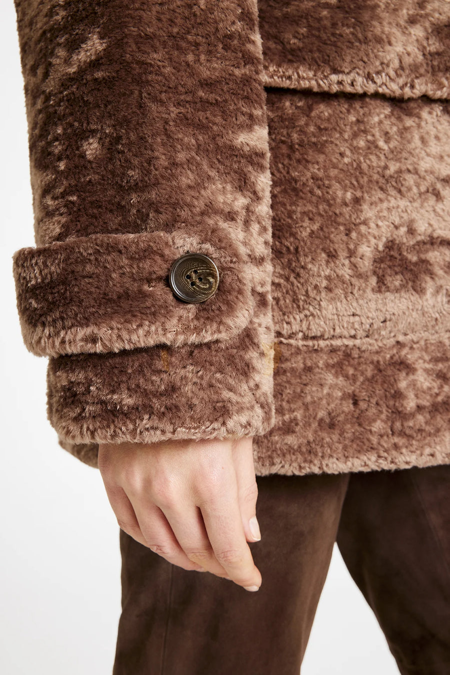 Gustav - Maddy fake fur coat - Leafless