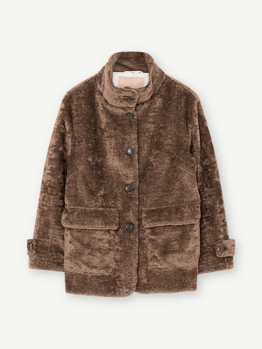 Gustav - Maddy fake fur coat - Leafless