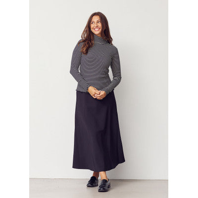 Isay - Karla rollneck - Black/cream