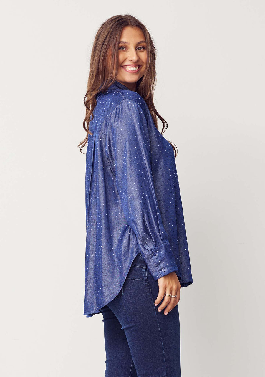 Isay - Kate shirt - Blue shine