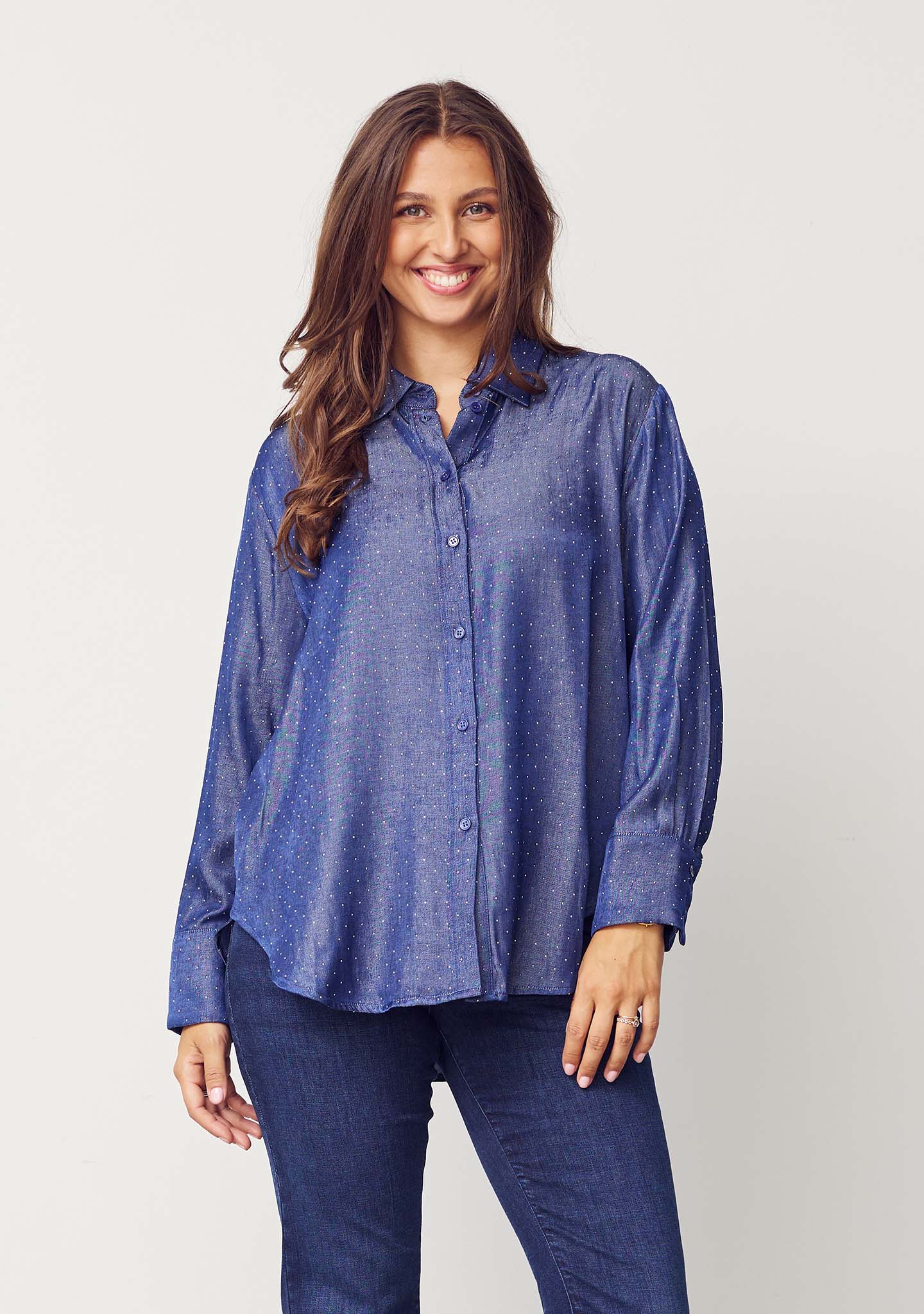 Isay - Kate shirt - Blue shine