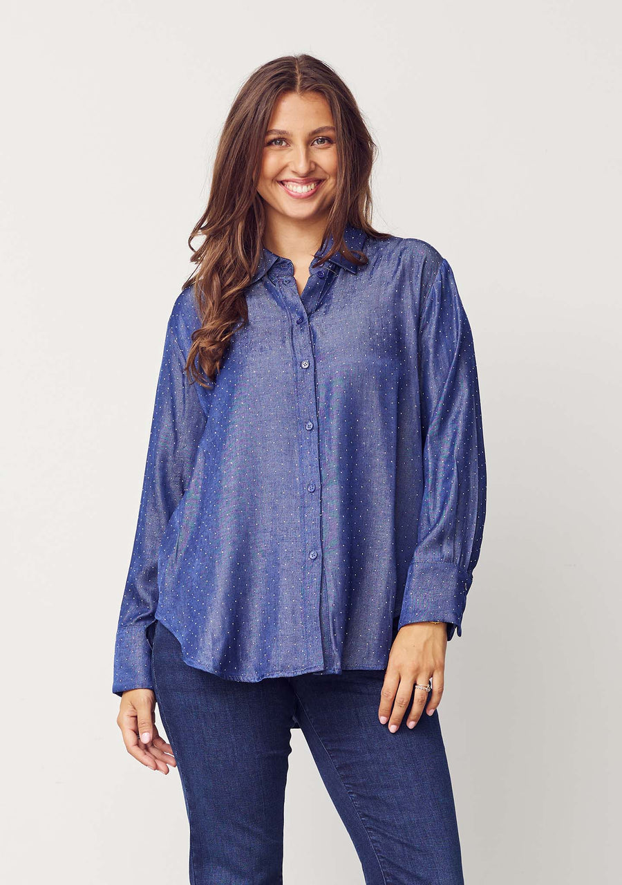 Isay - Kate shirt - Blue shine