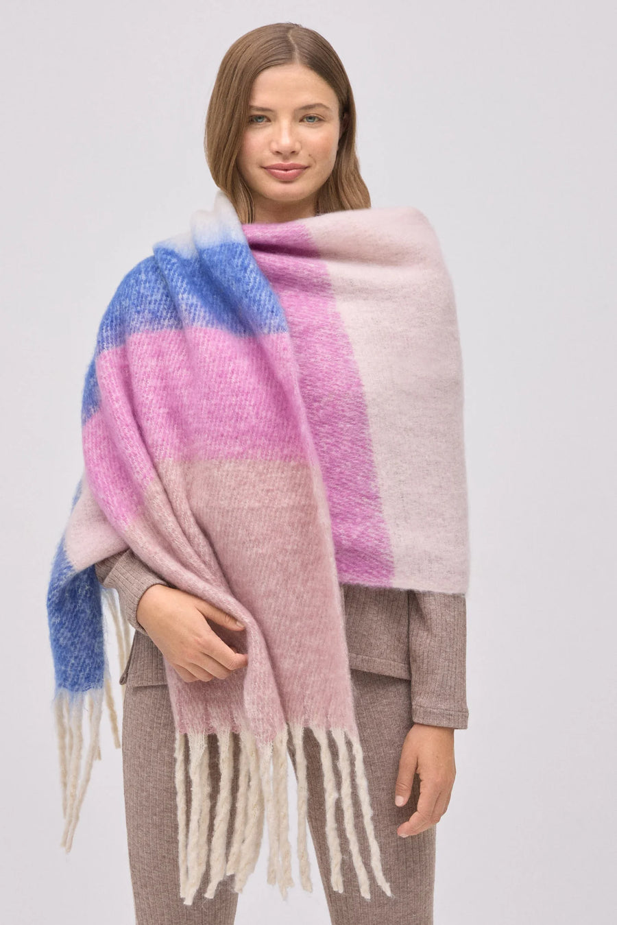 Ysabel Mora - Tørklæde - Pashmina rosa