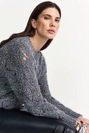 Rich and Royal - Ajour Sequince - Grey
