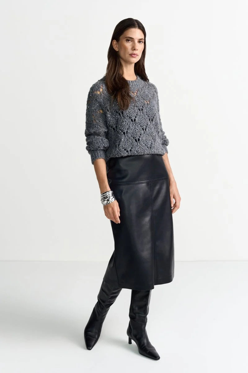 Rich and Royal - Ajour Sequince - Grey