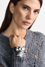 Rich and Royal - Ajour Sequince - Grey