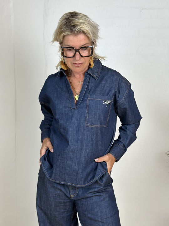 Gaspar - Anholt denim blouse