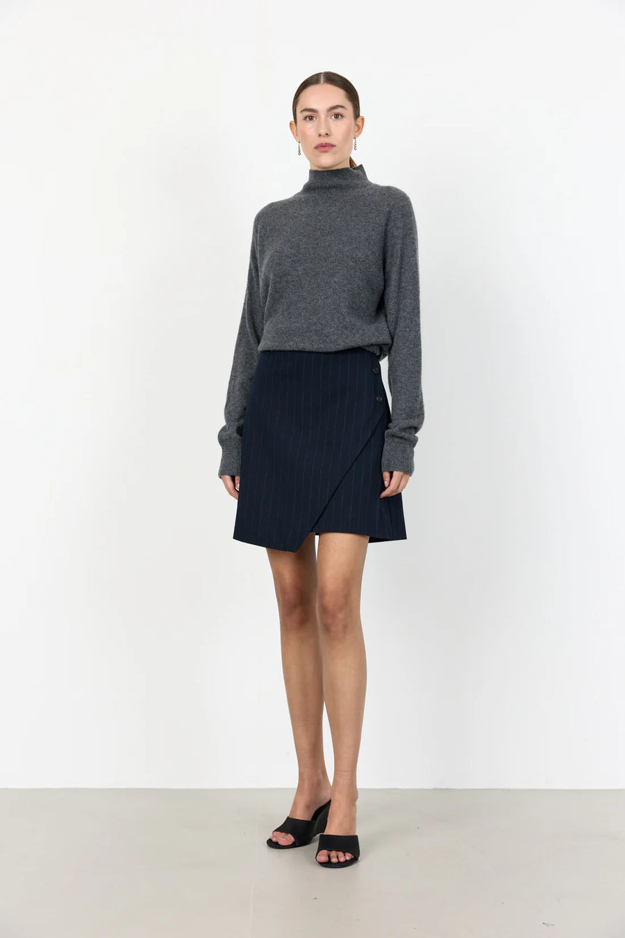 Levete Room - Olivia 3 nederdel - pinstripe