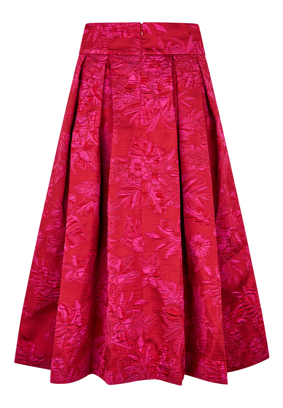 Dea Kudibal - AlbisDea - Skirt pleats - Rosy Jaquard
