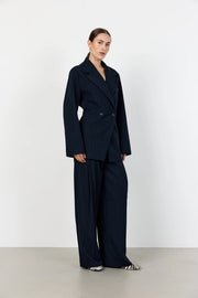 Leveté Room - Olivia nålestrib blazer - Navy