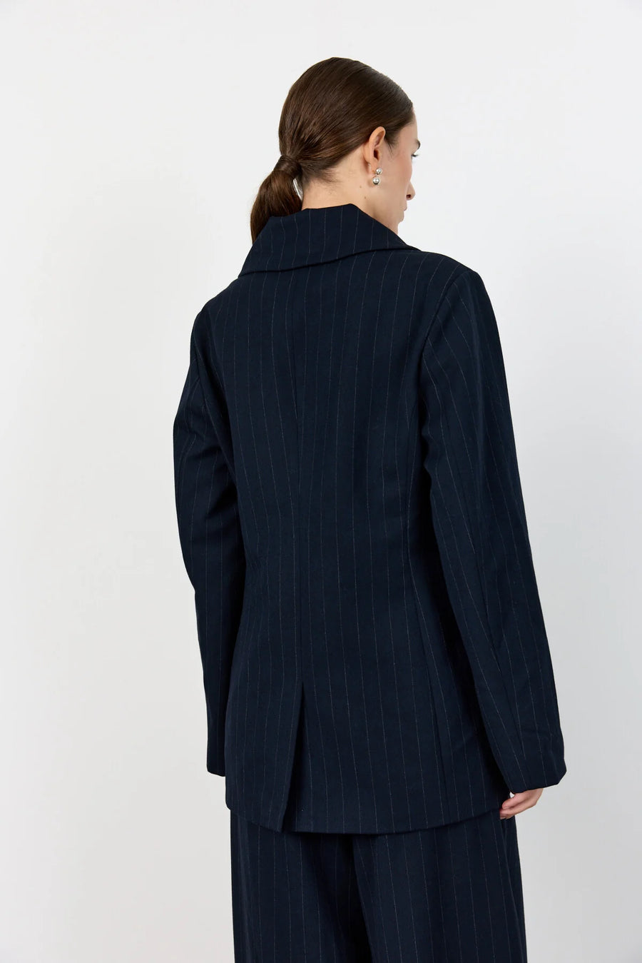 Leveté Room - Olivia nålestrib blazer - Navy