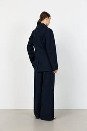 Leveté - Olivia nålestribet buks - Navy