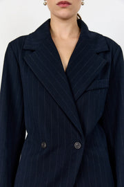 Leveté Room - Olivia nålestrib blazer - Navy