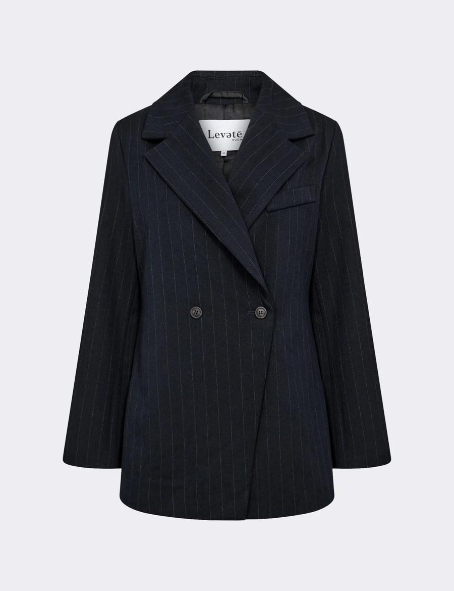 Leveté Room - Olivia nålestrib blazer - Navy