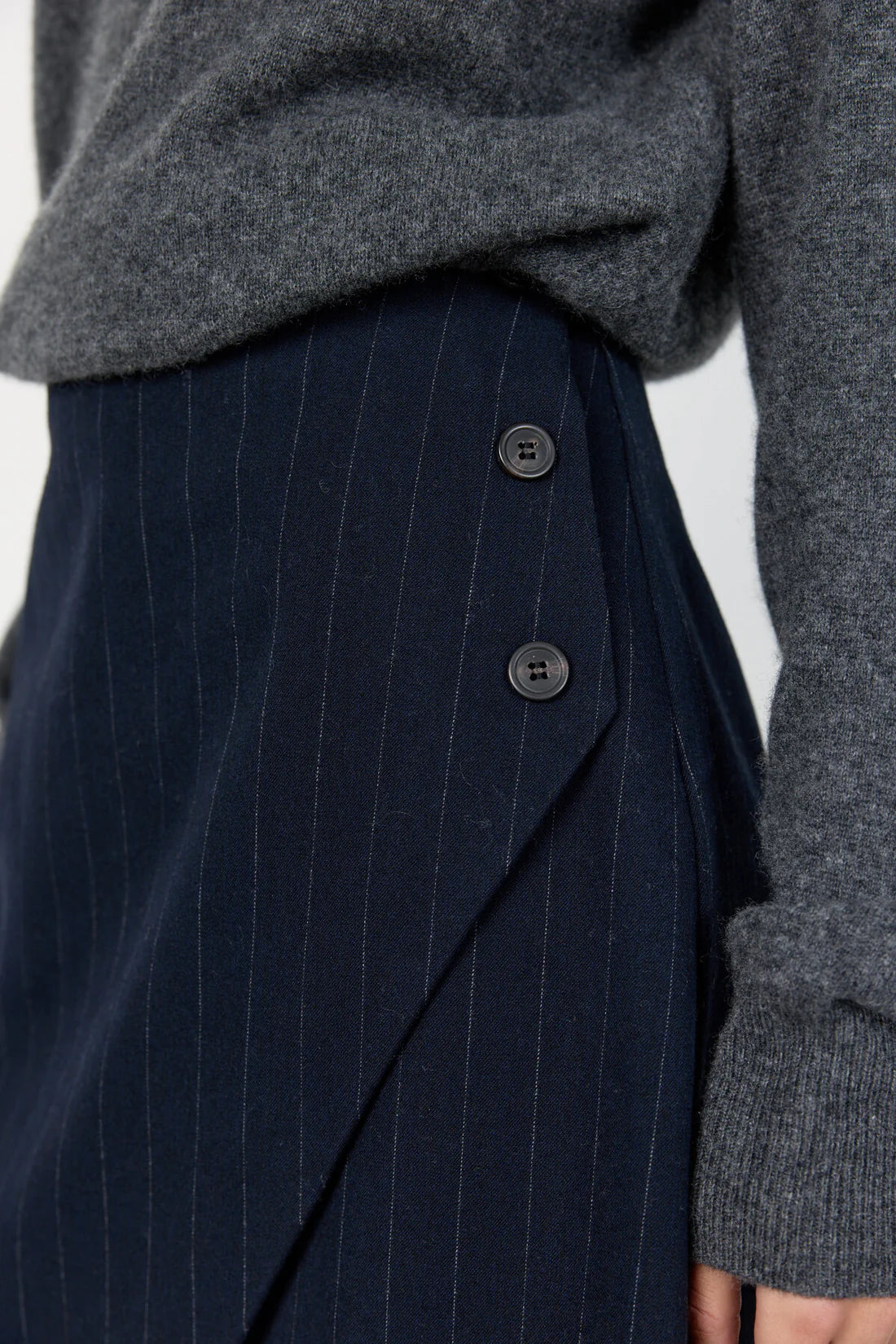 Levete Room - Olivia 3 nederdel - pinstripe