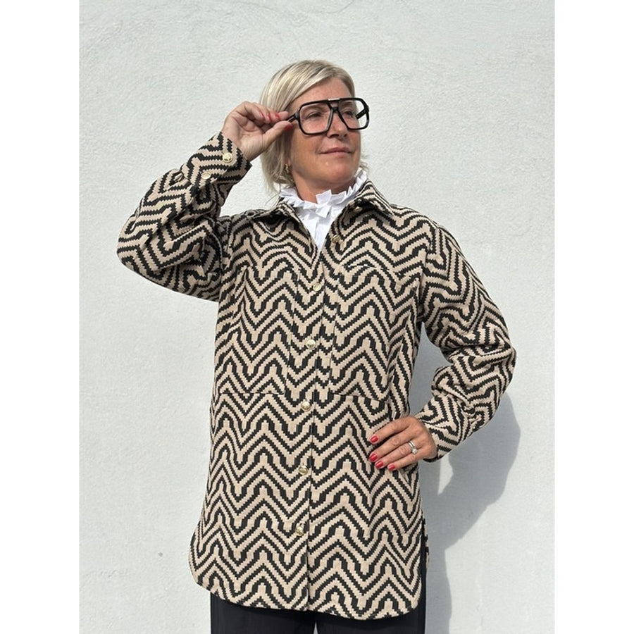 Gaspar - Stockholm jacquard shirt - Sand