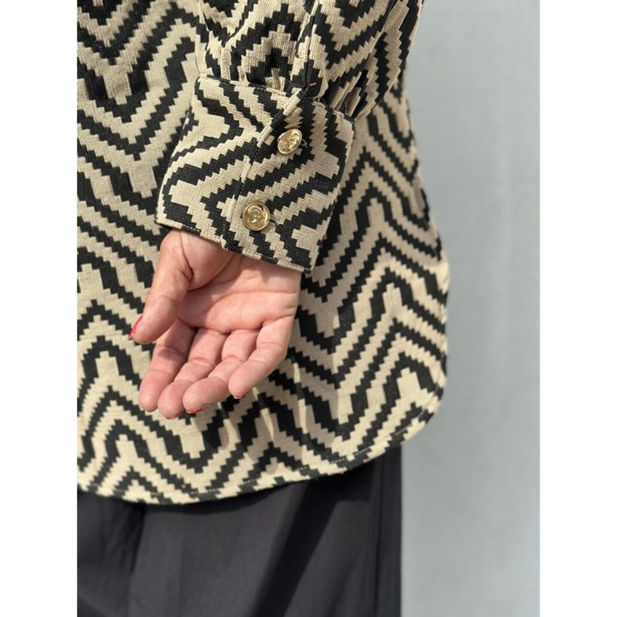 Gaspar - Stockholm jacquard shirt - Sand